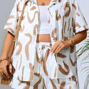 BROWN & WHITE
