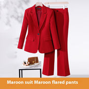 PURPLISH RED SUIT & PANTS